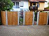 Vorderansicht Lärchenholzzaun