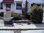 Granitsteineinbau vorne