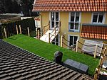 Dachterrasse mit Brücke zum Haus