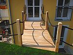 Holzbrücke Frontansicht